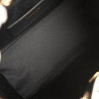 Small 25 Hobo Bag Black and White Calfskin Light Gold Hardware