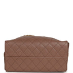 Medium 25 Hobo Bag Brown Caviar Antique Gold Hardware