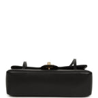 Small Preppy Coco Flap Bag Black Shiny Caviar Brushed Gold Hardware