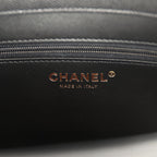 Small Preppy Coco Flap Bag Black Shiny Caviar Brushed Gold Hardware
