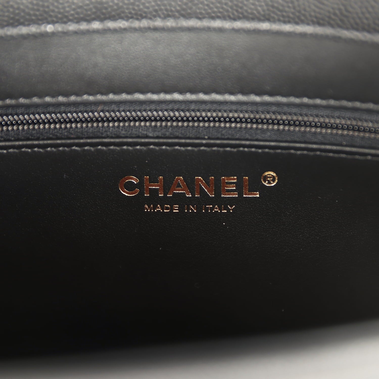 Small Preppy Coco Flap Bag Black Shiny Caviar Brushed Gold Hardware