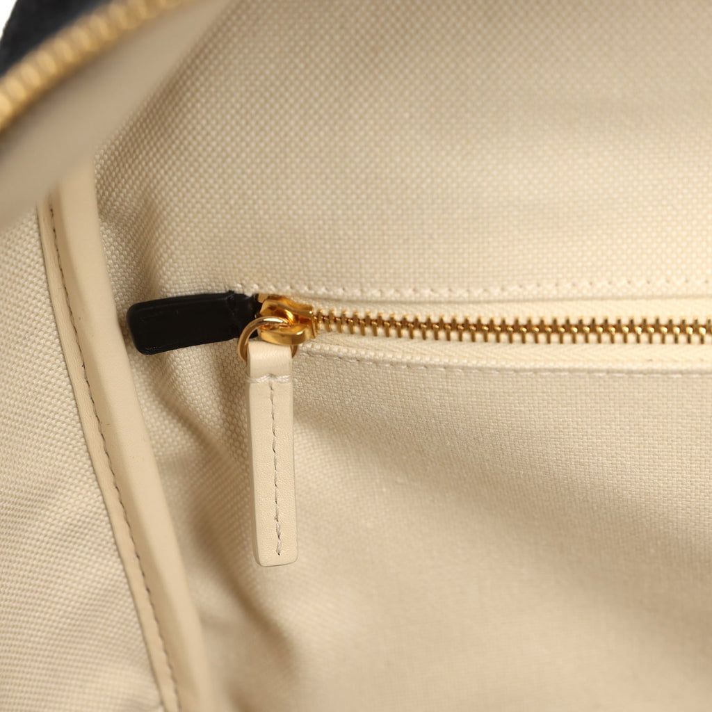 Maxi "Perfect Bowling" Bag Black Suede Gold Hardware