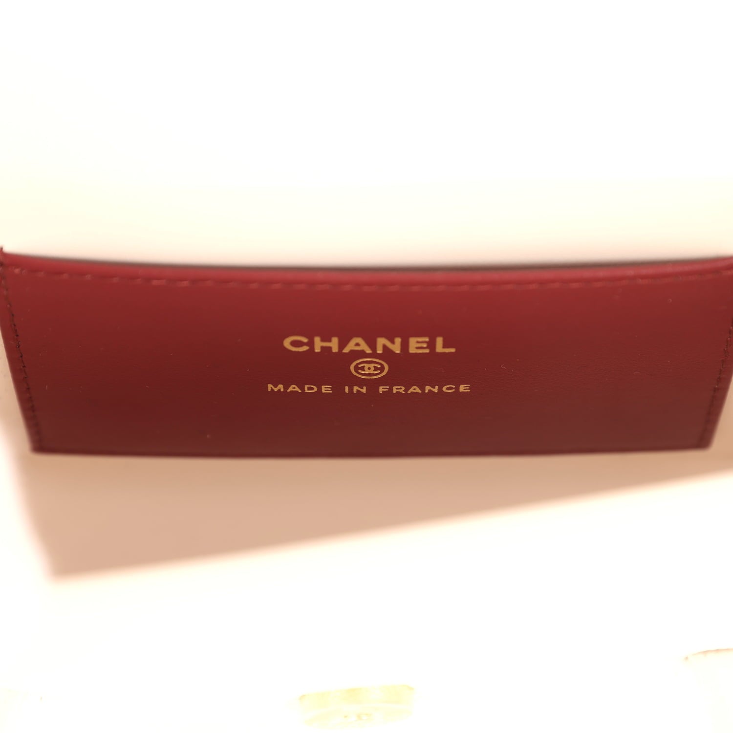 Mini Preppy Coco Clutch with Straps White Shiny Caviar Brushed Gold Hardware