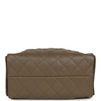 Small 25 Hobo Bag Dark Khaki Caviar Antique Gold Hardware