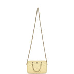 Mini Timeless Classic Barrel Bag with Chain Yellow Shiny Caviar Light Gold Hardware