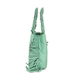 Small Fringe Kelly Green Lambskin Gold Hardware
