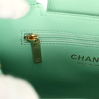 Small Fringe Kelly Green Lambskin Gold Hardware