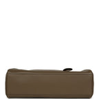Large "Perfect Bowling" Bag Dark Khaki Calfskin Gold Hardware