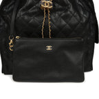 Medium 25 Hobo Bag Black Caviar Antique Gold Hardware