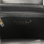 Small Fringe Kelly Black Lambskin Gold Hardware