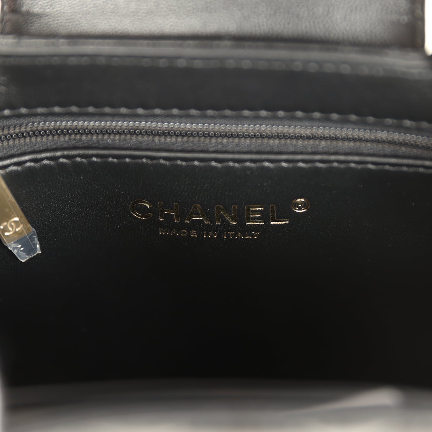 Small Fringe Kelly Black Lambskin Gold Hardware