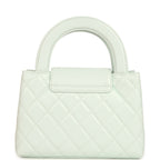 Small Kelly Shopper Mint Shiny Lambskin Brushed Gold Hardware