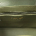 Small Kelly Shopper Khaki Shiny Aged Calfskin Brushed Gold Hardware