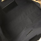 Large Coco Base Hobo Bag Brown Suede and Black Shiny Lambskin Brushed Gold Hardware