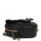 CC In Love Large Heart Bag with Chain Black Lambskin Light Gold Hardware