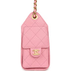 Mini 25 Hobo Bag Pink Caviar Antique Gold Hardware