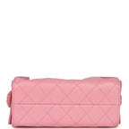 Mini 25 Hobo Bag Pink Caviar Antique Gold Hardware
