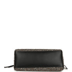 XXL "Urban Essential" Shopping Tote Black Calfskin and Multi Tweed Gold Hardware