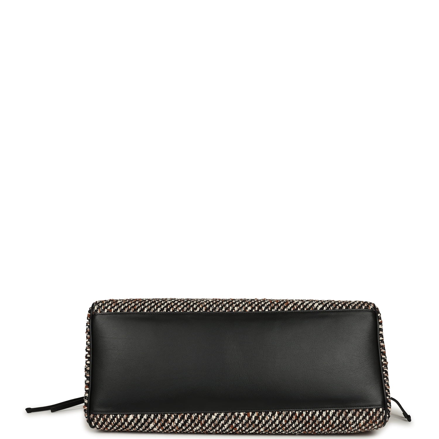 XXL "Urban Essential" Shopping Tote Black Calfskin and Multi Tweed Gold Hardware