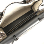 XXL "Urban Essential" Shopping Tote Black Calfskin and Multi Tweed Gold Hardware