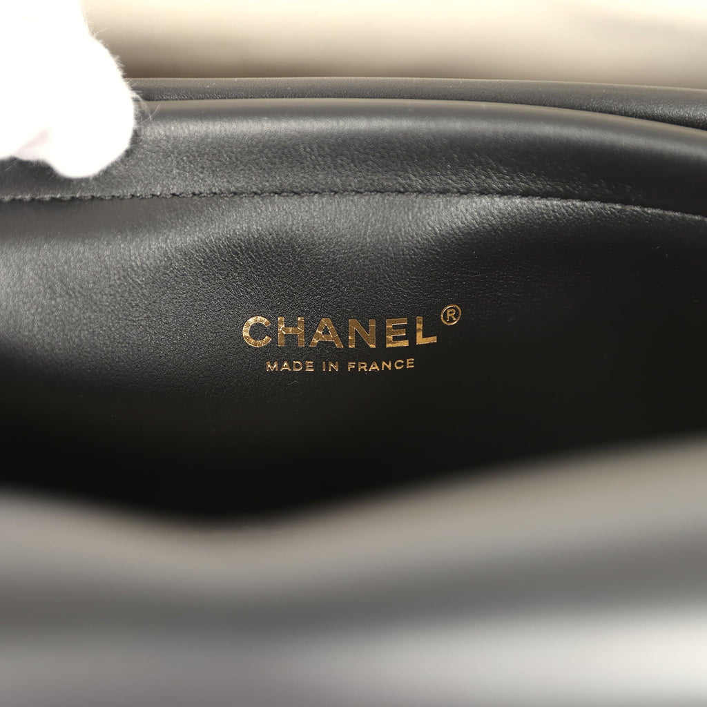 XXL "Urban Essential" Shopping Tote Black Calfskin and Multi Tweed Gold Hardware