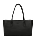 Small Cerf Shopping Bag Black Calfskin Gold Hardware
