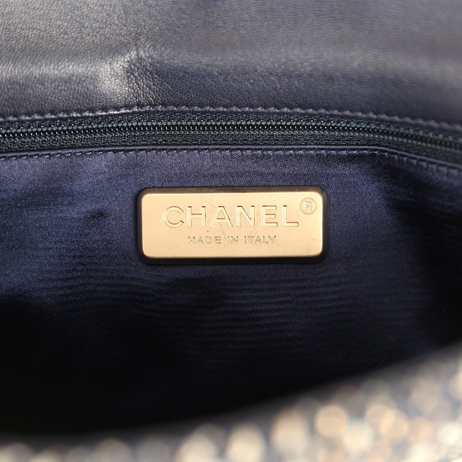 Small Westminster Pearl Flap Bag Black, Gold, White Tweed Brushed Gold Hardware