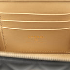 Small Pearl Crush Vanity Case Black Lambskin Brushed Gold Hardware