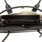 Small "Urban Essential" East West Shopping Tote Black Caviar Gold Hardware
