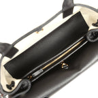 Small "Urban Essential" East West Shopping Tote Black Caviar Gold Hardware