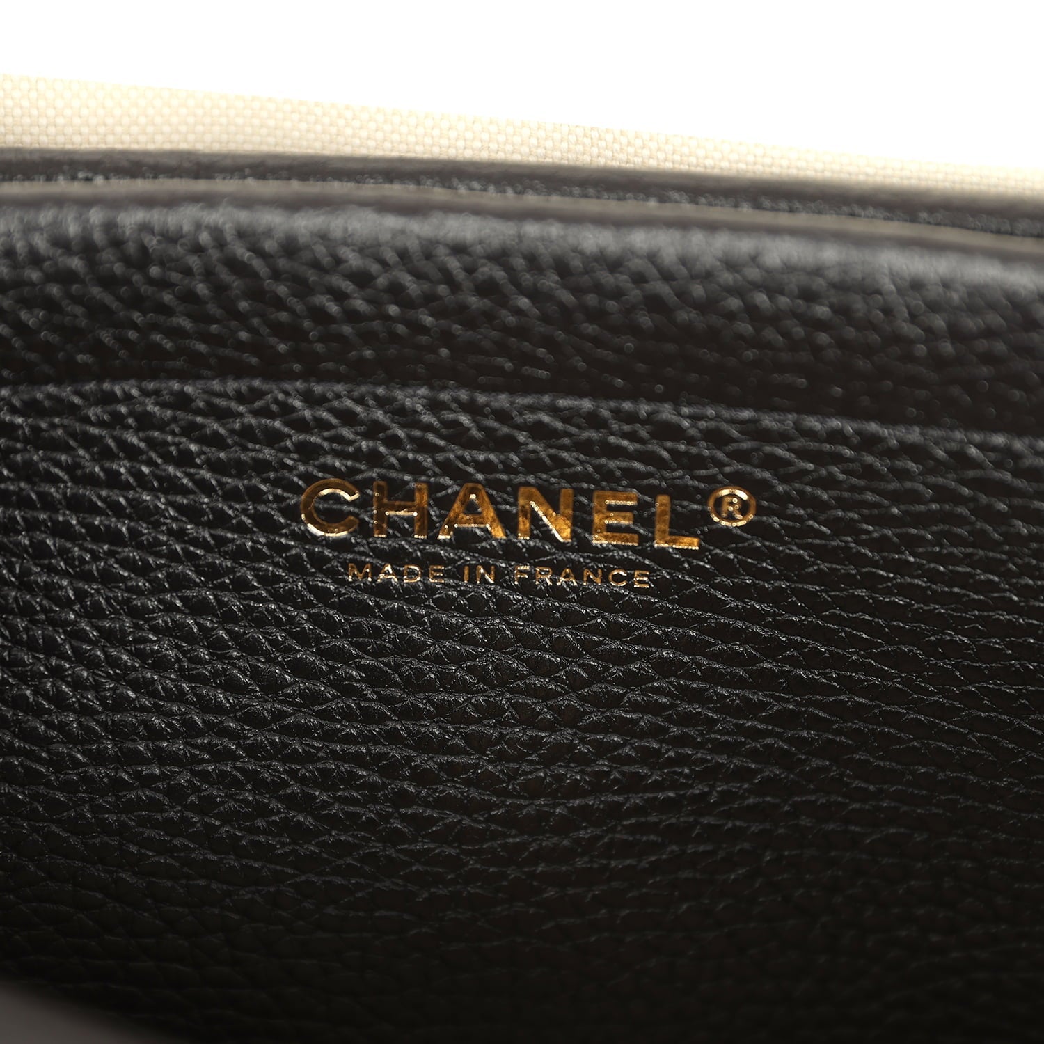 Small "Urban Essential" East West Shopping Tote Black Caviar Gold Hardware