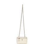 Small Vanity Case White Caviar Light Gold Hardware