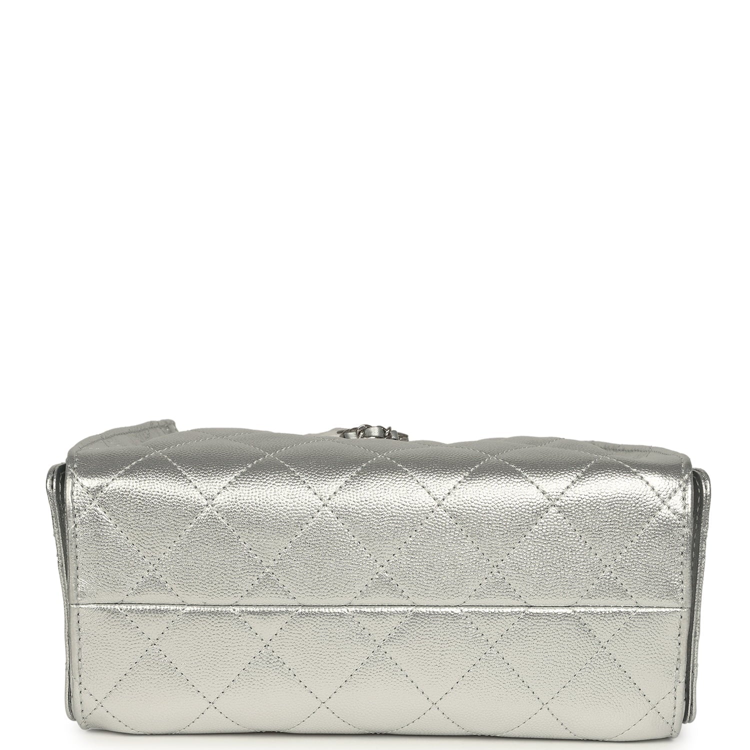 Mini 25 Hobo Bag Metallic Silver Caviar Silver Hardware