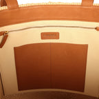 Coco Beach Maxi Shopping Tote Light Beige Raffia and Calfskin Gold Hardware