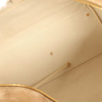 Maxi "Perfect Bowling" Bag Dark Beige Suede Gold Hardware