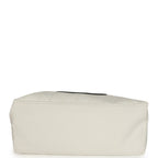 Maxi Coco Beach Cambon Hobo Bag White Denim and Black Calfskin Brushed Gold Hardware