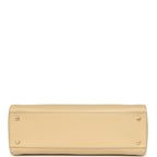 Small Cerf Shopping Bag Beige Calfskin Gold Hardware