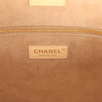 Small Cerf Shopping Bag Beige Calfskin Gold Hardware