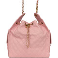 Medium 25 Hobo Bag Light Pink Caviar Antique Gold Hardware