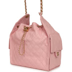 Medium 25 Hobo Bag Light Pink Caviar Antique Gold Hardware