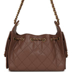Mini 25 Hobo Bag Brown Caviar Antique Gold Hardware