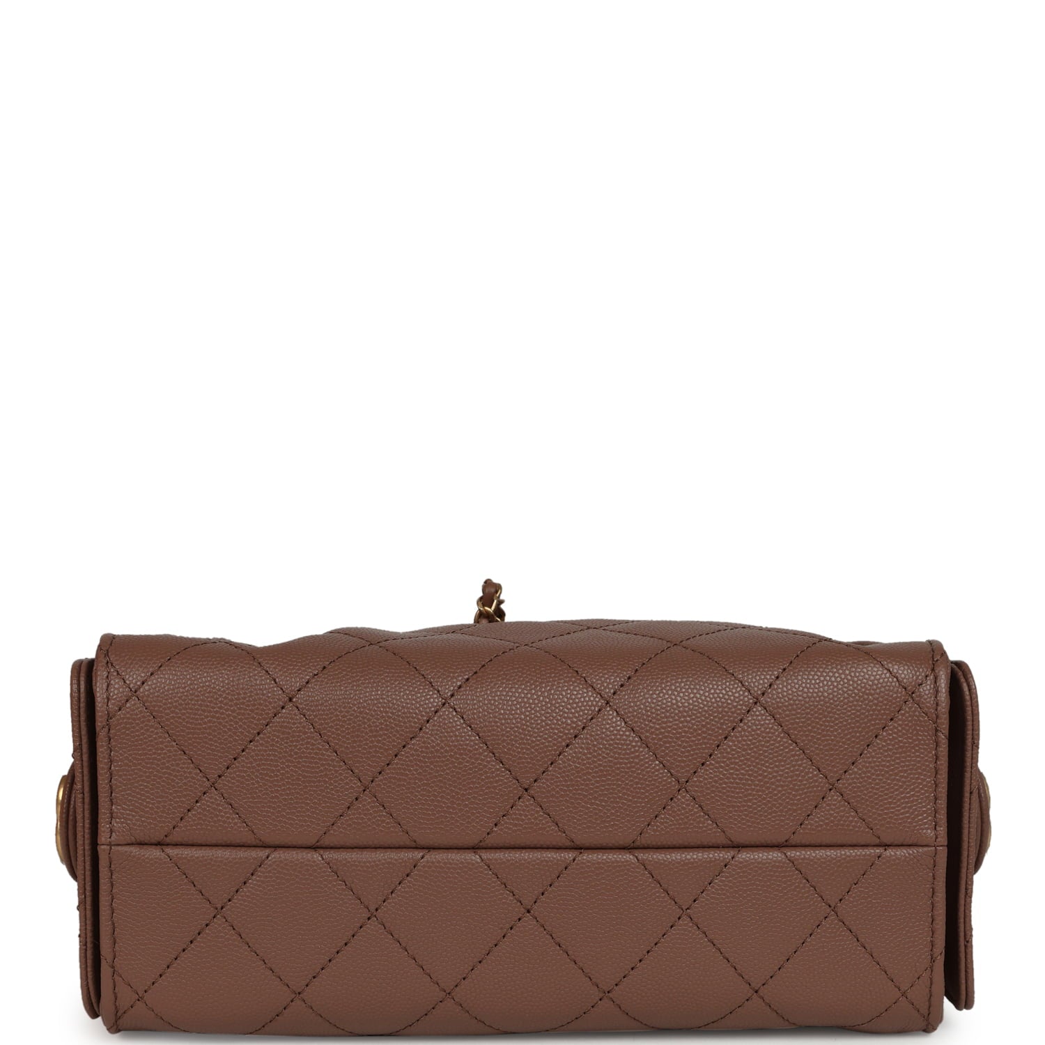 Mini 25 Hobo Bag Brown Caviar Antique Gold Hardware