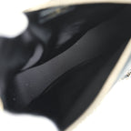 Coco Neige Clutch with Chain Black Velvet-Effect Nylon and Black Shiny Crumpled Calfskin Light Gold Hardware