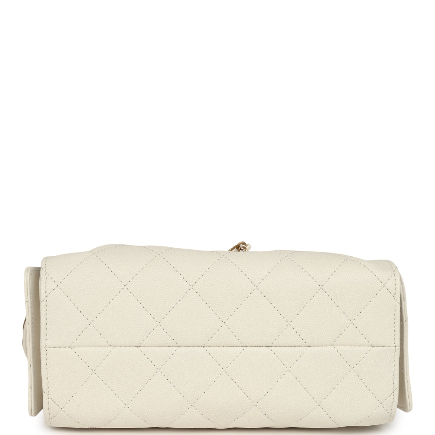Mini 25 Hobo Bag White Caviar Antique Gold Hardware