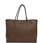 Large Cerf Shopping Bag Brown Calfskin Gold Hardware