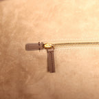 Large Cerf Shopping Bag Brown Calfskin Gold Hardware