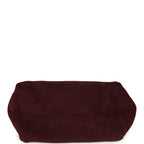 Coco Beach CC Beach Tote Bag & Towel Set Burgundy Terry Silver Hardware