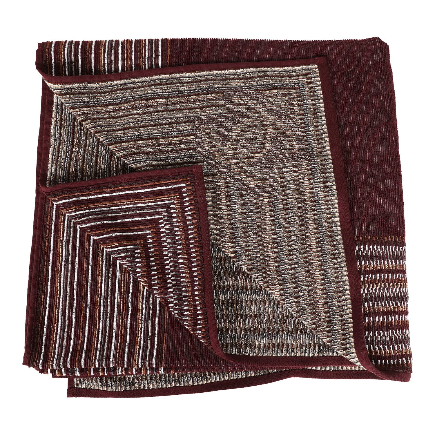 Coco Beach CC Beach Tote Bag & Towel Set Burgundy Terry Silver Hardware