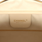 Large "Perfect Bowling" Bag Black Suede Gold Hardware