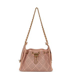 Mini 25 Hobo Bag Light Pink Perforated Calfskin Antique Gold Hardware